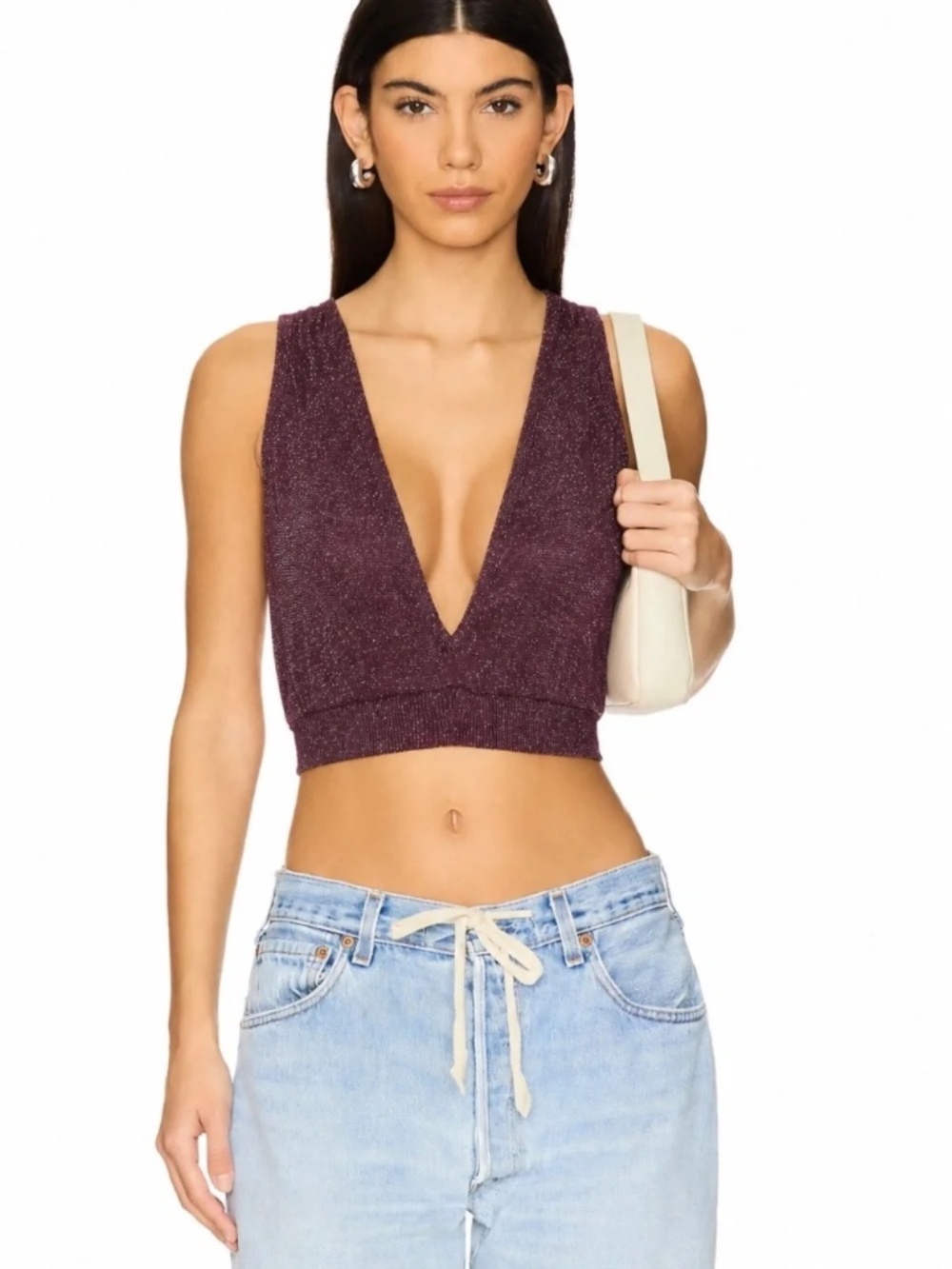 Free People | M/L | Intimately Sparkle Crop Tank